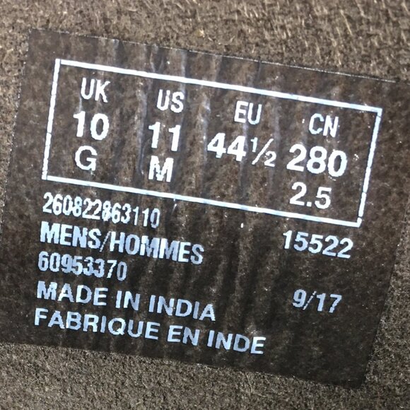 Clarks Desert Boots Mens Size 11M Brown Leather 15522 - Picture 8 of 9